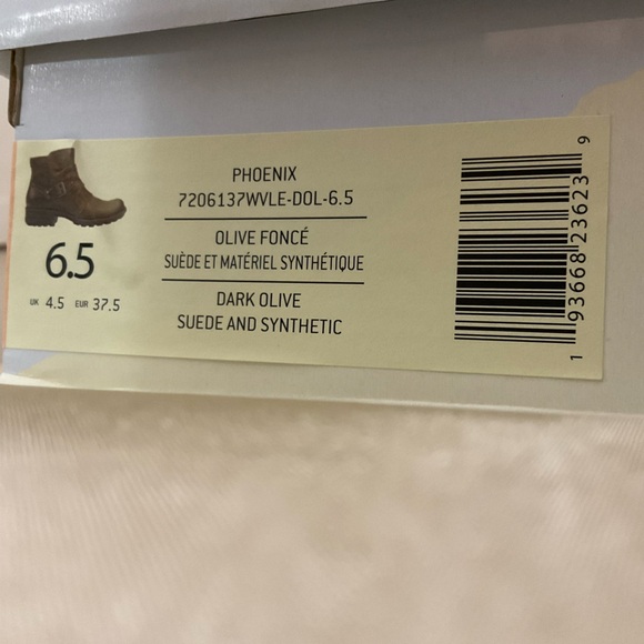 EARTH ORIGINS “Phoenix” Suede Leather Bootie in Dark Olive BNIB - Picture 16 of 16